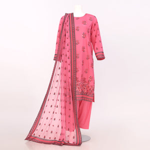 Unstitched Embroidered 3 Piece Suit Arrotti