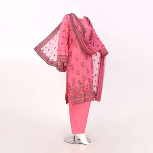 Unstitched Embroidered 3 Piece Suit Arrotti