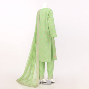 Pakistani Embroidered 3 Piece Suit Arrotti
