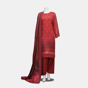 Unstitched Viscose Lawn 3 Piece Suit Arrotti