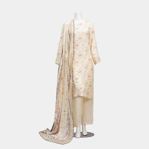 Unstitched Viscose Lawn 3 Piece Suit Arrotti