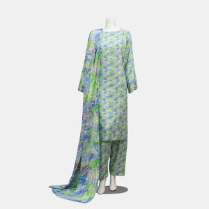 Unstitched Viscose Lawn 3 Piece Suit Arrotti