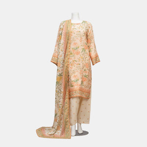 Unstitched Viscose Lawn 3 Piece Suit Arrotti