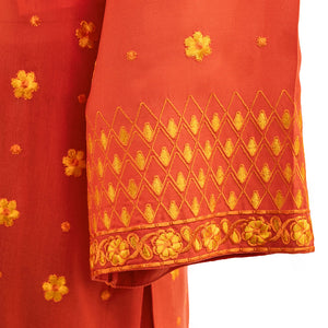 Pakistani Embroidered 3 Piece Suit Arrotti