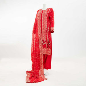 Pakistani Embroidered 3 Piece Suit Arrotti