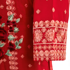 Pakistani Embroidered 3 Piece Suit Arrotti
