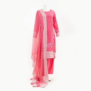 Pakistani Embroidered 3 Piece Suit Arrotti