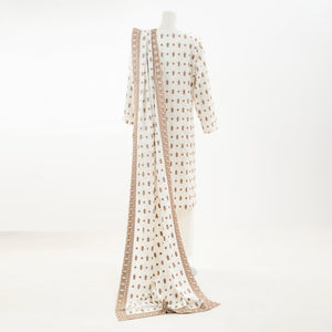 Pakistani Embroidered 3 Piece Suit Arrotti