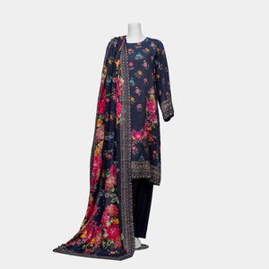 Unstitched Viscose Lawn 3 Piece Suit Arrotti