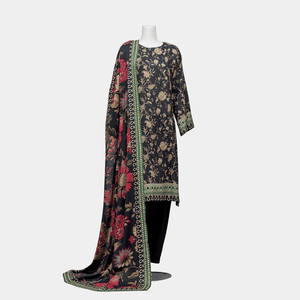 Unstitched Viscose Lawn 3 Piece Suit Arrotti