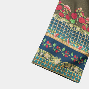 Unstitched Viscose Lawn 3 Piece Suit Arrotti