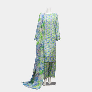 Unstitched Viscose Lawn 3 Piece Suit Arrotti