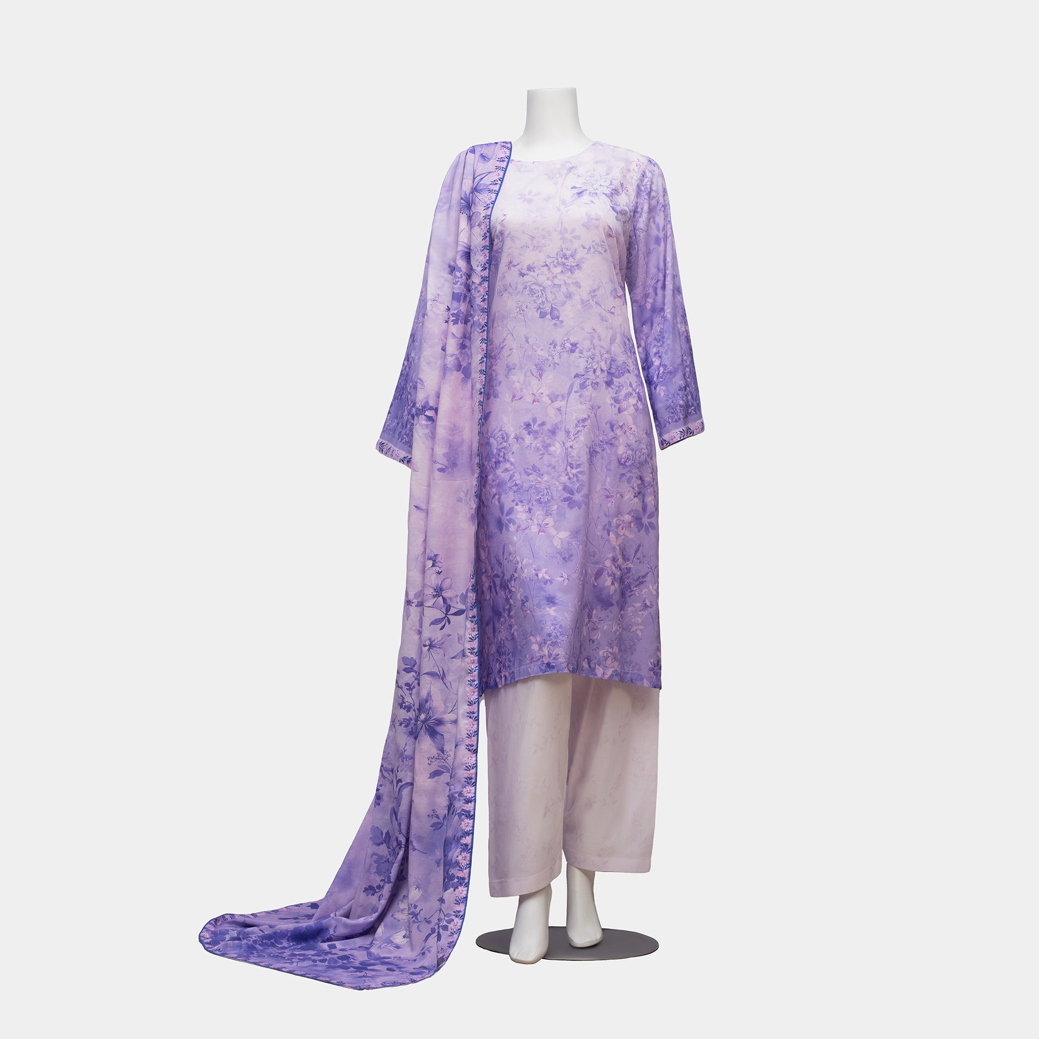 Unstitched Viscose Lawn 3 Piece Suit Arrotti