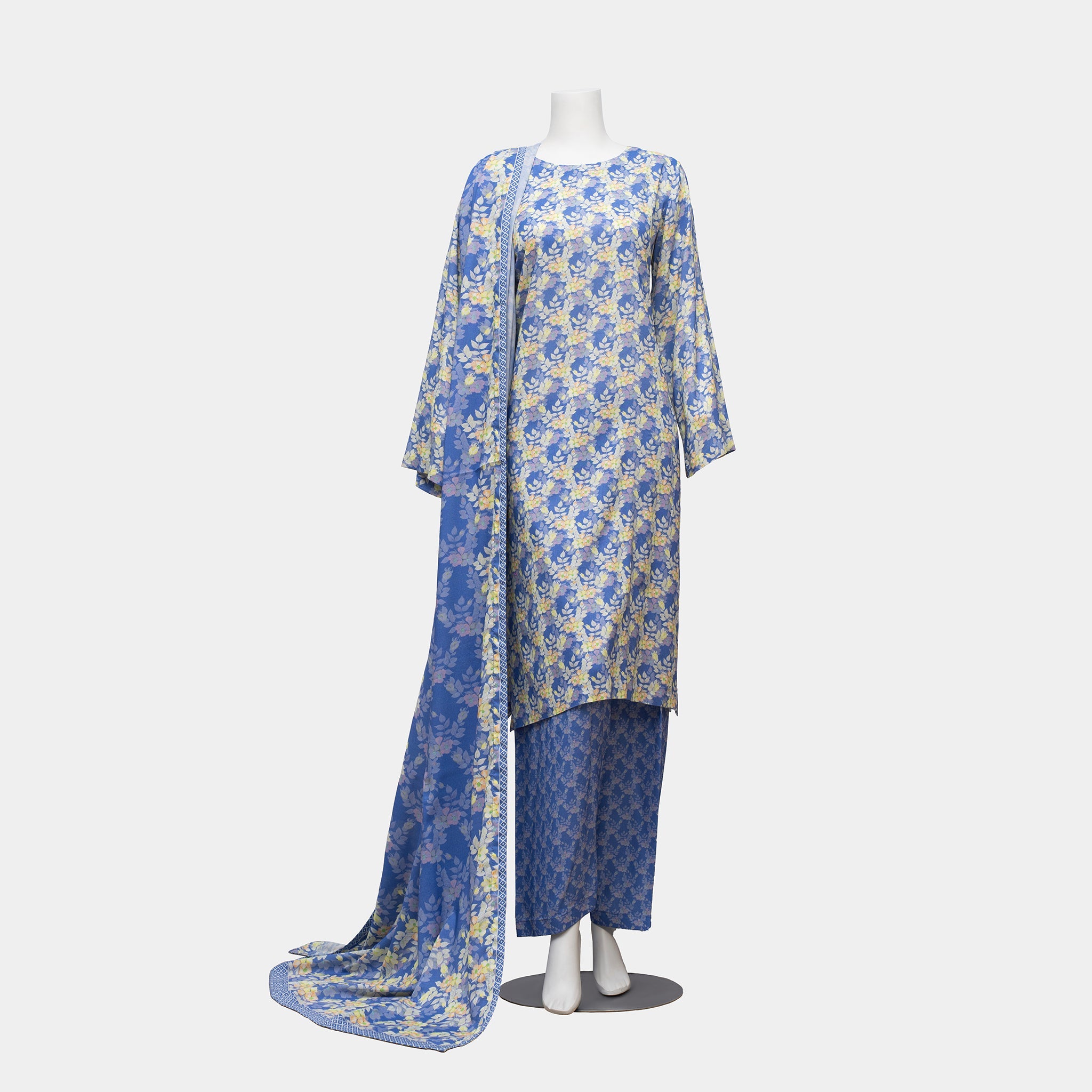Unstitched Viscose Lawn 3 Piece Suit Arrotti