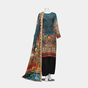 Unstitched Viscose Lawn 3 Piece Suit Arrotti