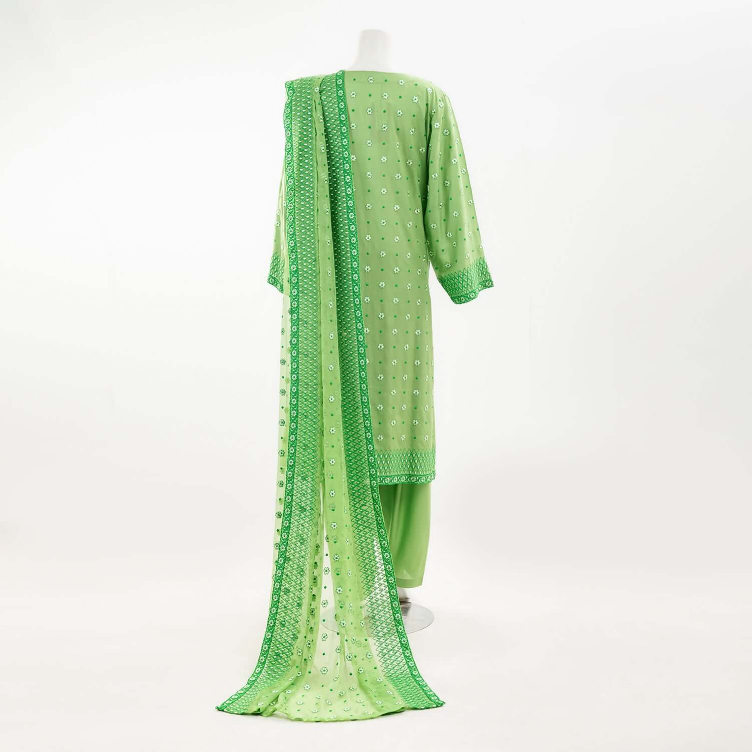 Pakistani Embroidered 3 Piece Suit