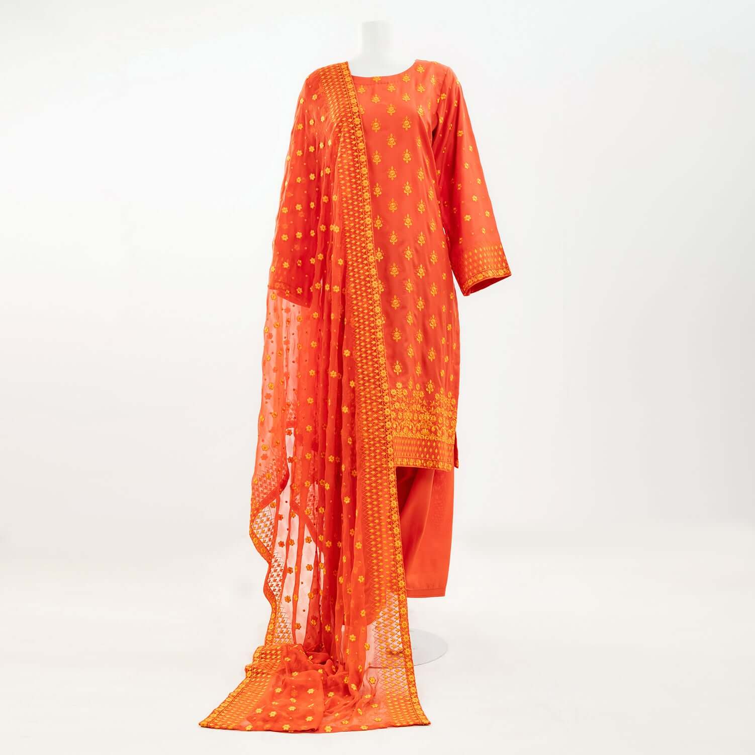 Pakistani Embroidered 3 Piece Suit