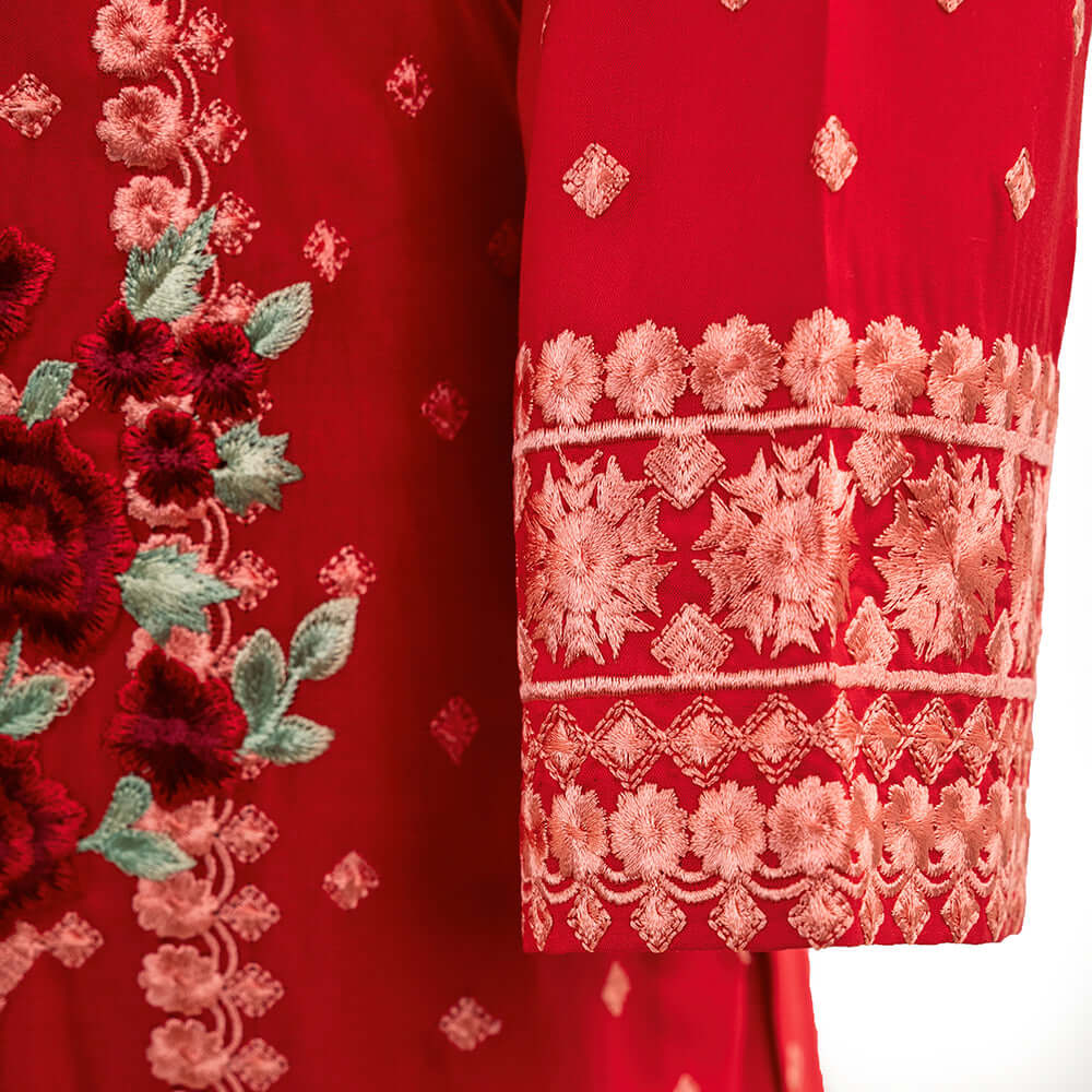 Pakistani Embroidered 3 Piece Suit