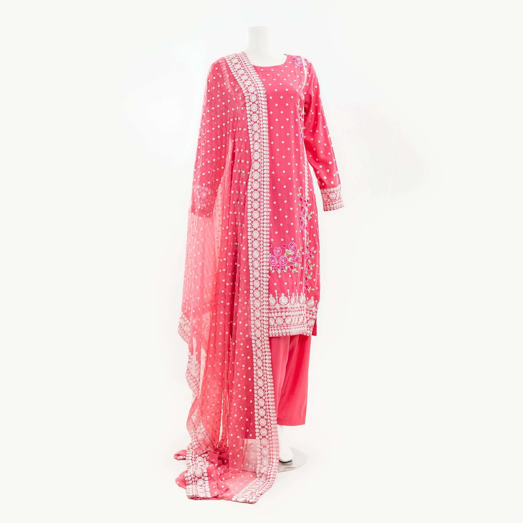 Pakistani Embroidered 3 Piece Suit