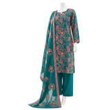 Unstitched Embroidered 3 Piece Suit